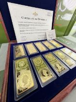 Windsor Mint Gold Plated Million Dollar Ingots Collection