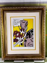 Roy Lichenstein (1923-1997) `Sweet Dreams Baby` Numbered Ltd Edition Lithograph #91/150