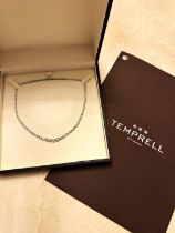 A Stunning Ladies Diamond 18Ct White Gold Necklace-Full Appraisal Included.