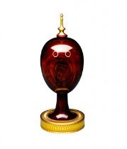 Theo Faberg St Petersburg Collection Cocobolo Wood Egg & 24ct Gold Plated Finish