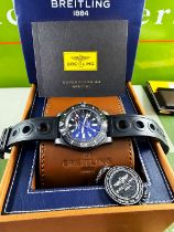 Breitling Superocean Blacksteel Special 44mm Ceramic Bezel Full Set M17393