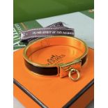 Hermes Paris Iconic Edition Bracelet Gold/Black