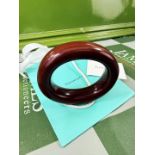 Tiffany & Co. Genuine Elsa Peretti Hardwood Lacquer Bangle