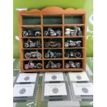 Harley-Davidson Franklin Mint 1/24 Motorcycles Collection In Display