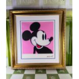 Andy Warhol-(1928-1987) Mickey Mouse Numbered Lithograph 16/100