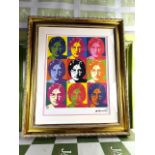 Andy Warhol (1928-1987) John Lennon 77/100 Face Numbered Lithograph