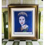 Andy Warhol-(1928-1987) Elizabeth Numbered Lithograph # 41/100