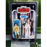 Vintage Star Wars Carded Kenner The Empire Strikes Back Leia In Hoth Outfit