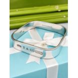 Tiffany & Co Sterling Silver 925 Square Bracelet Bangle 2001