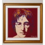 Andy Warhol-(1928-1987) John Lennon Numbered Lithograph 350/2400