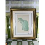 Andy Warhol-(1928-1987) `Green Sam` Numbered Lithograph #50 /100