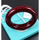Tiffany & Co. Genuine Elsa Peretti Hardwood Lacquer Bangle