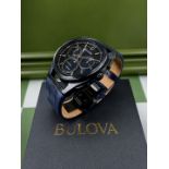 Bulova Gents CURV Midnight Black/Blue Chronograph Edition 2025 Edition