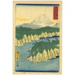 Hiroshige I, Lake in Hakone, Thirty-six Views of Mount Fuji, Ukiyo-e