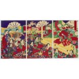 Chikanobu, Meiji Emperor, Kabuki Theatre, Ukiyo-e