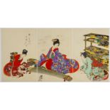 Chikanobu, Playing Koto, Ladies of the Tokugawa Era, Ukiyo-e