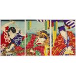 Chikashige Morikawa, Kabuki Theatre, Meiji Period Ukiyo-e