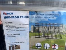 (8) NEW iRANCH 5' X 9' WROUGHT IRON FENCE