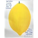 David Shrigley (English, b. 1968) - 'When Life Gives You A Lemon' (2021), published by Shrig Shop,
