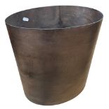 Heals bentwood wastepaper basket, makers mark to base, H 32cm