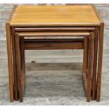 G Plan - Vintage teak nest of tables, largest H 49cm x W 53cm x D 43cm