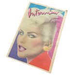 Andy Warhol (American, 1928-1987) - Interview Magazine / Debbie Harry cover (June 1979), Warhol