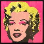 Andy Warhol (American, 1928-1987) Sunday B Morning - Marilyn, in neon pink and yellow, unsigned /