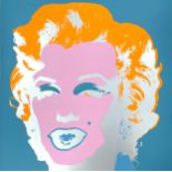 Andy Warhol (American, 1928-1987) Sunday B. Morning - Marilyn Monroe, blue ground, published by