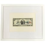 Andy Warhol (American, 1928-1987) - Signed 2 Dollar Bill (1976), hand-signed in black ink, with