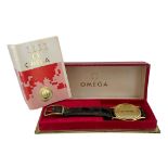 Omega De Ville gents watch, 33mm case, gilt dial with gilt hands and markers, quartz movement, Omega