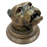 Contents of a Moreton-in-Marsh mansion - A large fine bronze Bulldog tobacco jar, late 19th/early