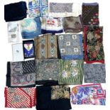 Liberty of London - A superb collection of 13 Liberty silk scarves, together with a Gucci scarf,