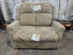 2 Seater Static Sofa in Beige