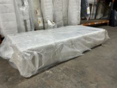 Assembled Single Bed Adjustable Profiling Bed Base in Beige