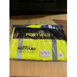 1 X PORTWEST S471 HI-VIS 4 IN 1 CONTRAST YELLOW/NAVY JACKET LARGE
