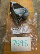 30 X 80MM TOP PLATE FIXED CASTOR (ZINC) GREY RUBBER TYRE ATL-945-1010K