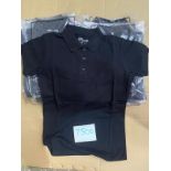 15 X MASCOT BLACK  FIT POLO SHIRTS MEDIUM