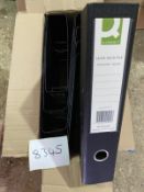 10 X Q-CONNECT FC LEVER ARCH FILES BLACK