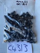 50x m14 x 25 HEX FITTING BOLTS BLACK