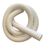 APPROX 480x 1"" WHITE CORRUGATED FLEXI PIPE TUBE 4ft/138xcm TPE-NH WHOLESALE JOBLOT   SHIPPED IN ONE