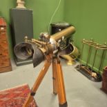 A vintage WWII-era 7x50 Gun Sighting Telescope by the Canadian Kodak Co. Limited, serial No. CAN670.