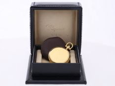 Taschenuhr/Anhängeuhr: hochwertige Damen-Savonette von Chopard mit Original-Etui