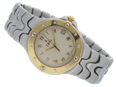 Armbanduhr: hochwertige Herrenuhr Ebel "Sport-Wave" 36mm in Stahl/Gold, Ref. E6187631