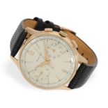 Armbanduhr: hochwertiger 18K Rotgold 37,5mm Zenith Chronograph, 50er Jahre