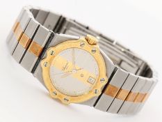 Armbanduhr: luxuriöse Damenuhr Chopard "St. Moritz", Ref.8024, in Edelstahl/Gelbgold