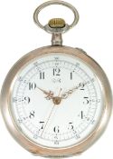 Taschenuhr: sehr seltenes Chopard Ankerchronometer mit Zentralsekunde, No.229, ca. 1890