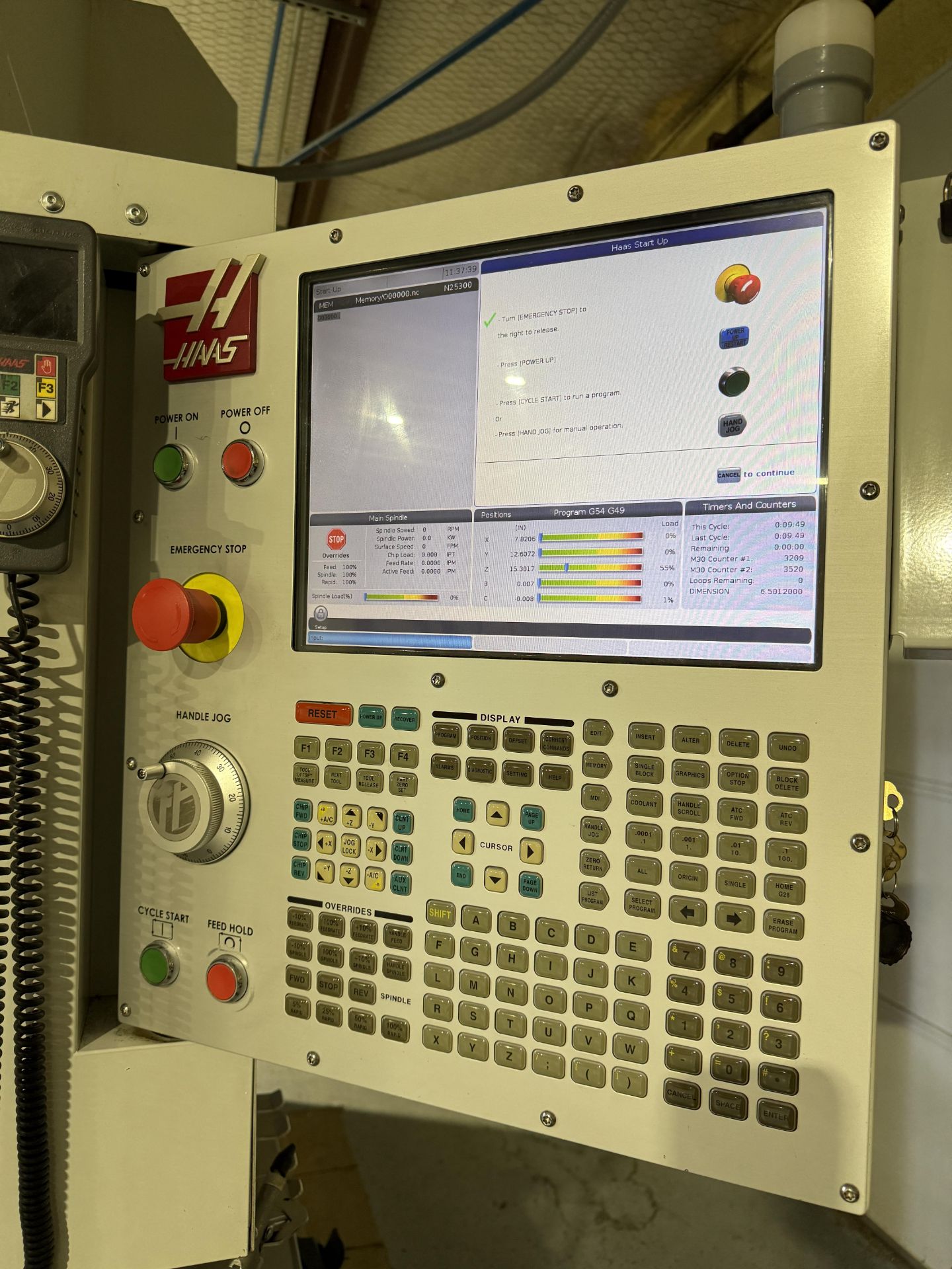 2019 Haas UMC 750SS, 5-Axis Vertical Machining Center, Haas Control, USB, Remote Jog, P-Cool, - Image 7 of 31