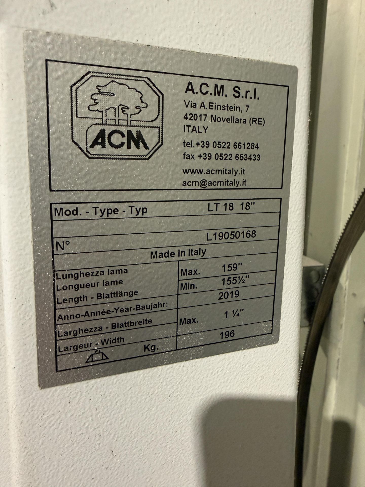2019 Laguna 18 Vertical Bandsaw Model LT18 - Image 2 of 10