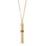 Gucci, a gold-tone scent bottle pendant necklace.
