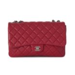 Chanel, a 3 Accordion Jumbo Classic Flap handbag.